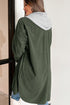 Oversized Corduroy Contrast Hooded Shacket